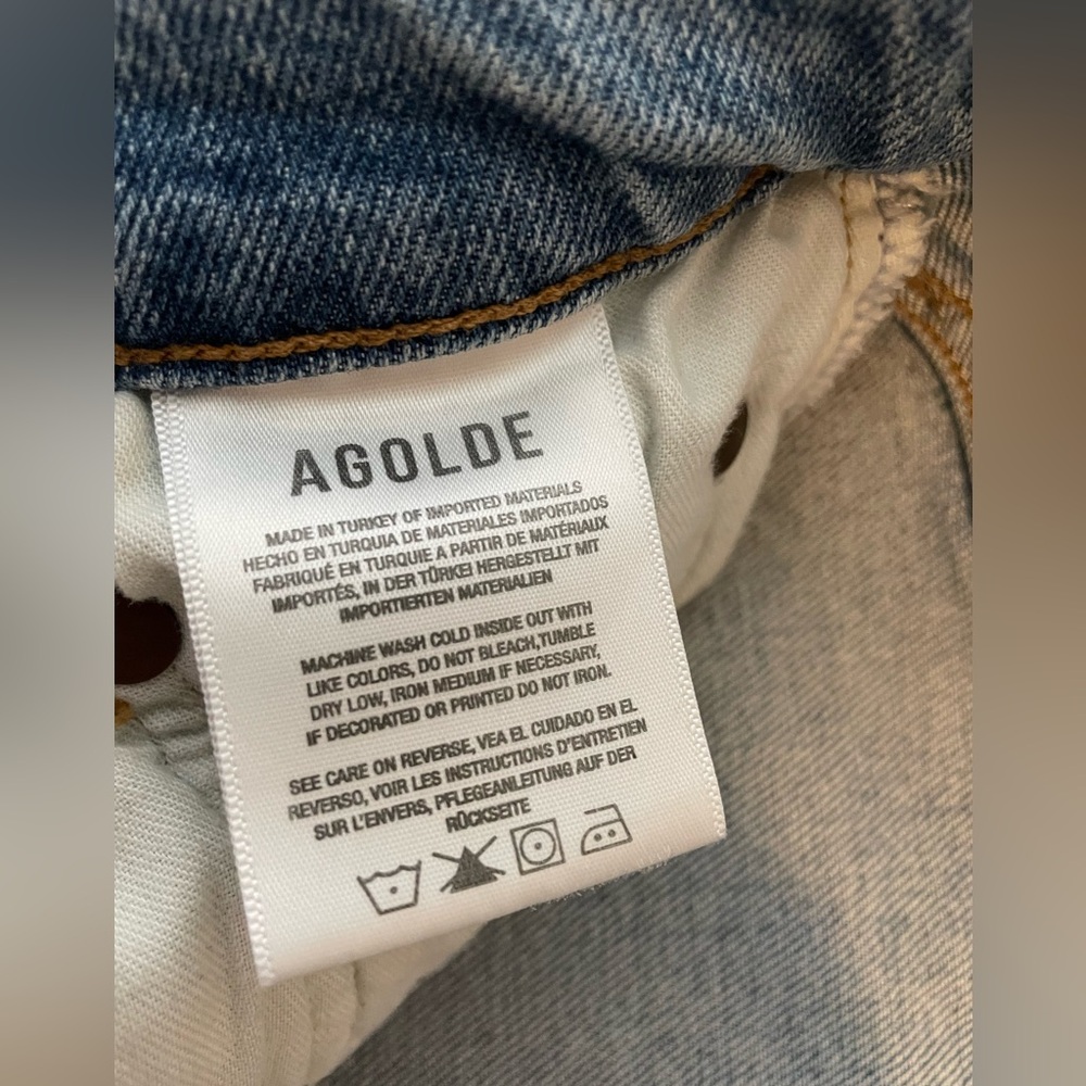 AGOLDE Nico High Rise Slim Fit Jeans in Rooted - Picture 5 of 7